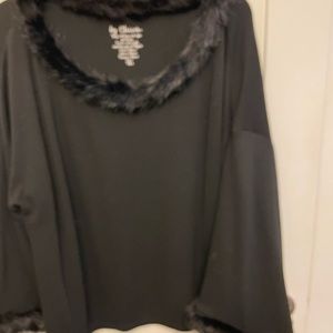 Chicos black party top